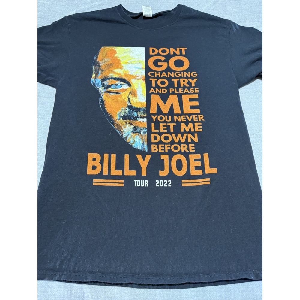 Rare BILLY‎ JOEL "Don't Go Changing" 2022 Concert Tour T-Shirt Men's Medium